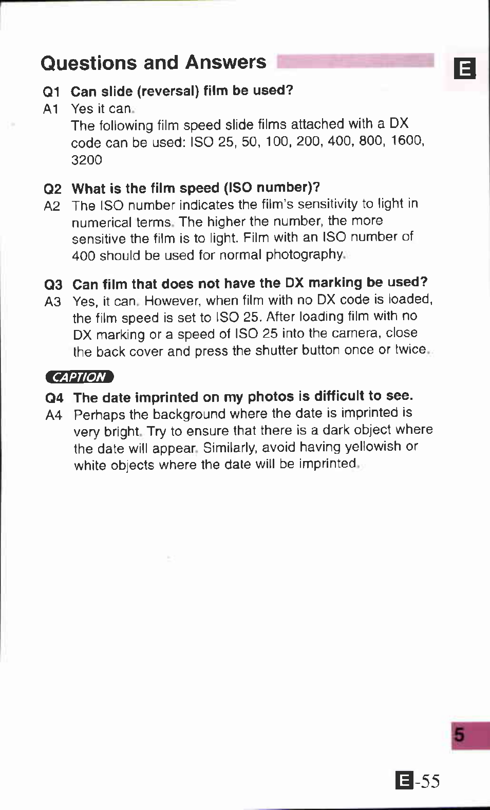 Questions and answers | Canon Z90W User Manual | Page 55 / 59