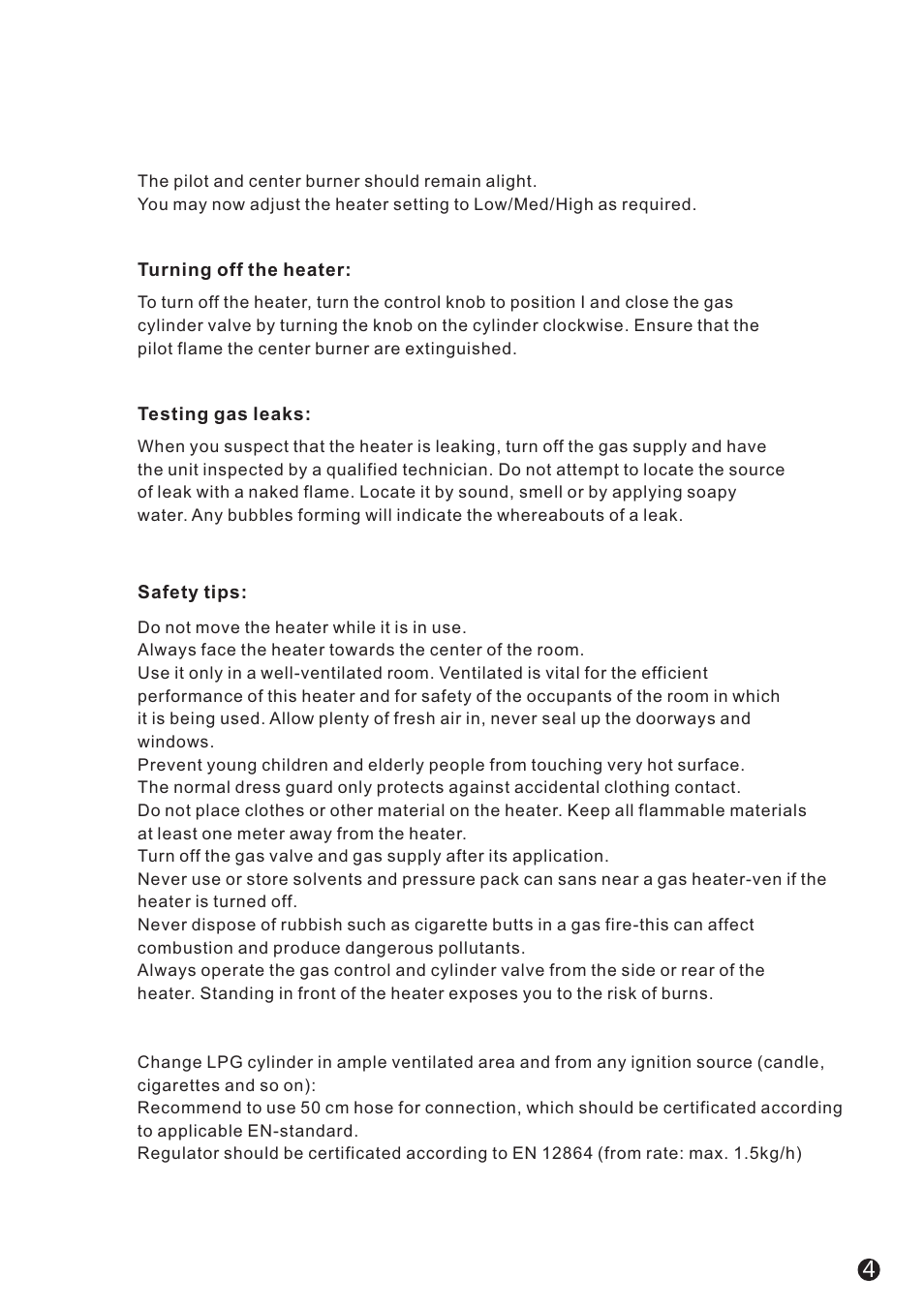 Campomatic GH3BL User Manual | Page 4 / 12