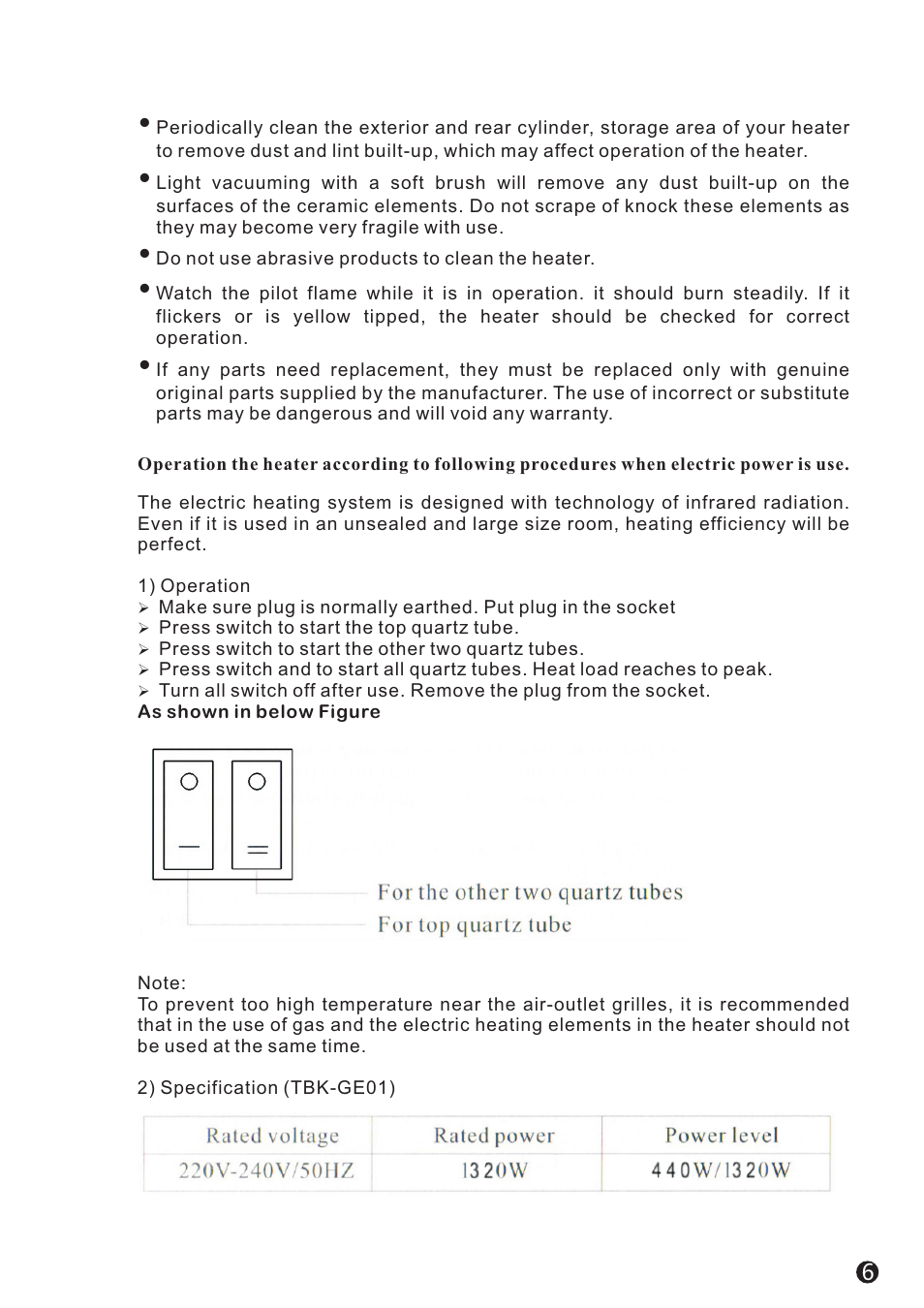 Campomatic GH3BL User Manual | Page 6 / 12