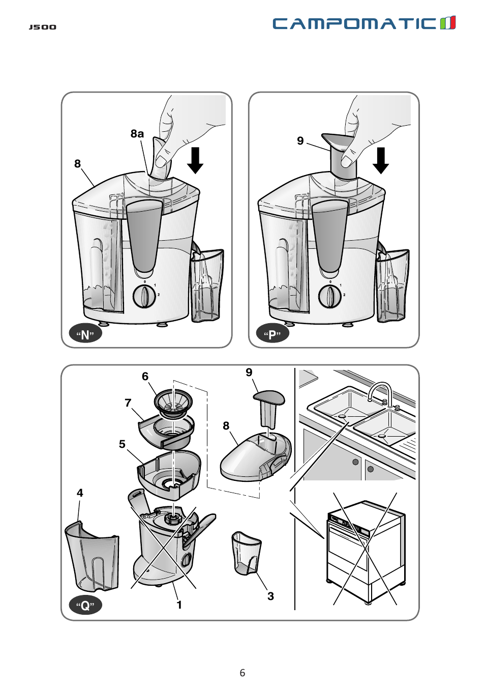 J500 | Campomatic J500 User Manual | Page 6 / 48