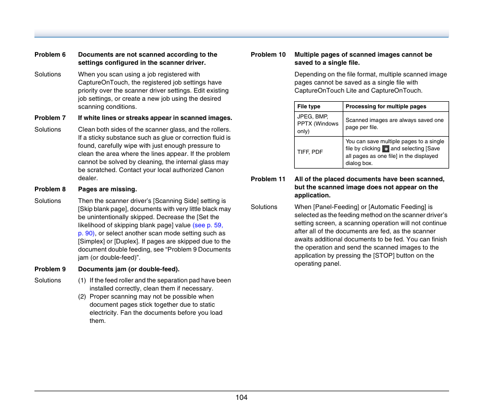 Canon Image Formula P-215 User Manual | Page 104 / 116