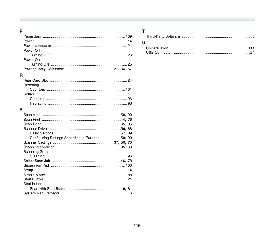 Canon Image Formula P-215 User Manual | Page 115 / 116