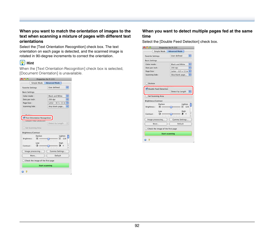 Canon Image Formula P-215 User Manual | Page 92 / 116