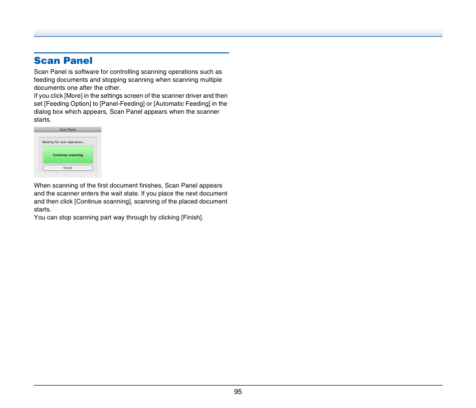 Scan panel | Canon Image Formula P-215 User Manual | Page 95 / 116