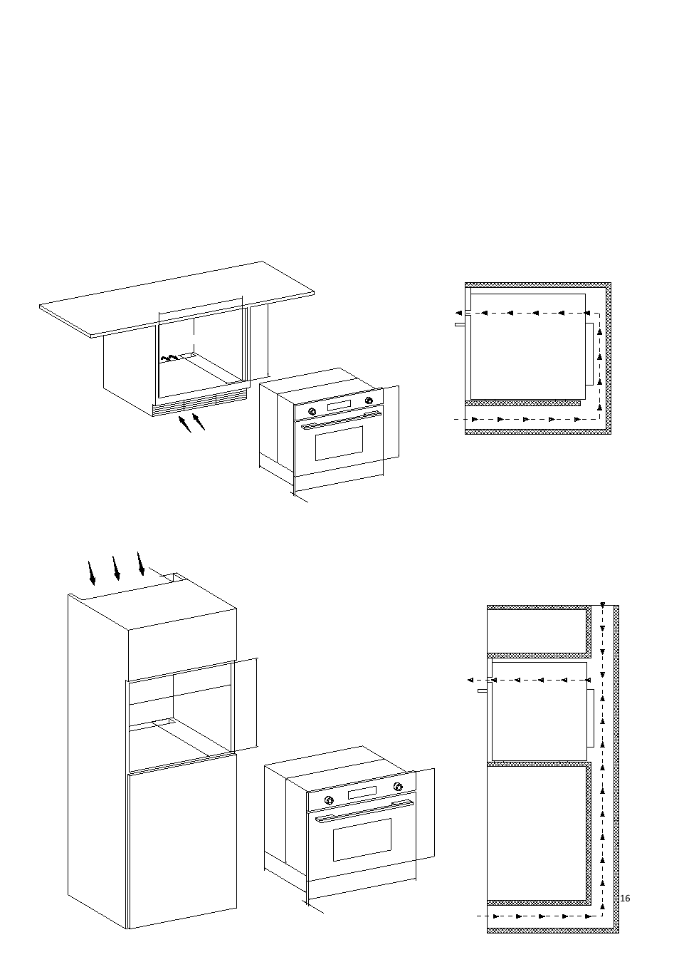 3 positioning the microwave oven | Campomatic KOC45BI User Manual | Page 17 / 20