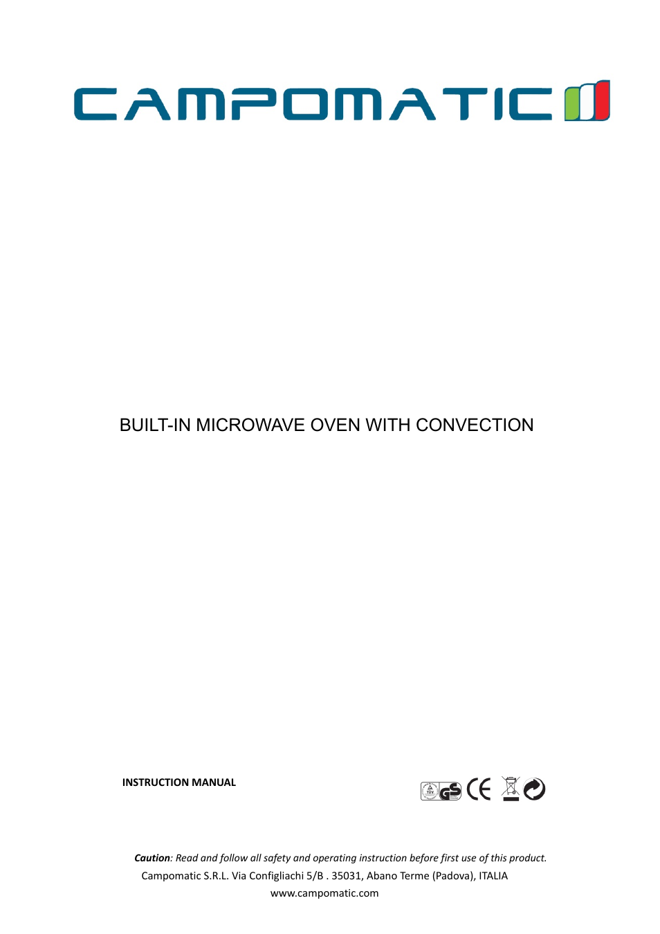 Campomatic KOCVBI User Manual | 19 pages