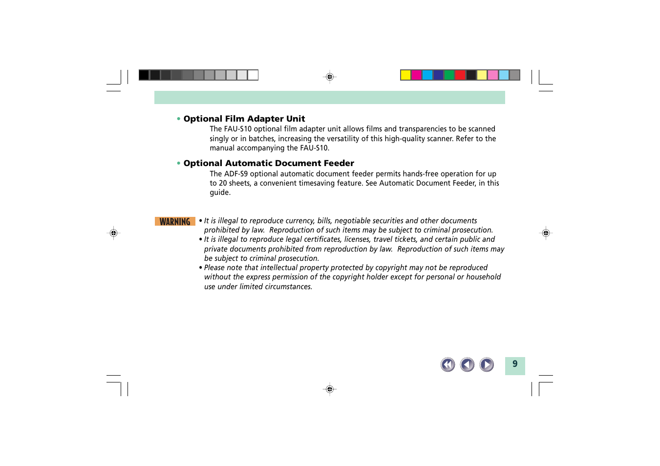 Canon FB1200S User Manual | Page 9 / 82