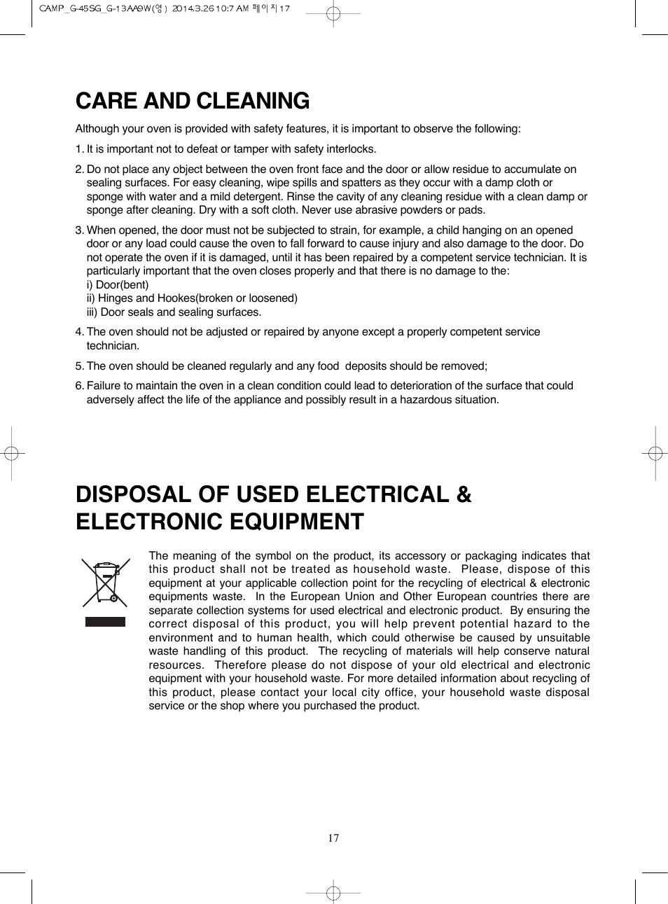 Campomatic KOG45SG User Manual | Page 18 / 31