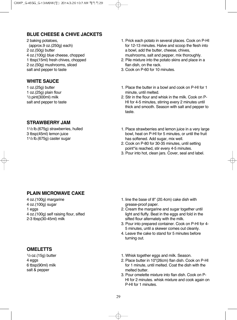 Campomatic KOG45SG User Manual | Page 30 / 31