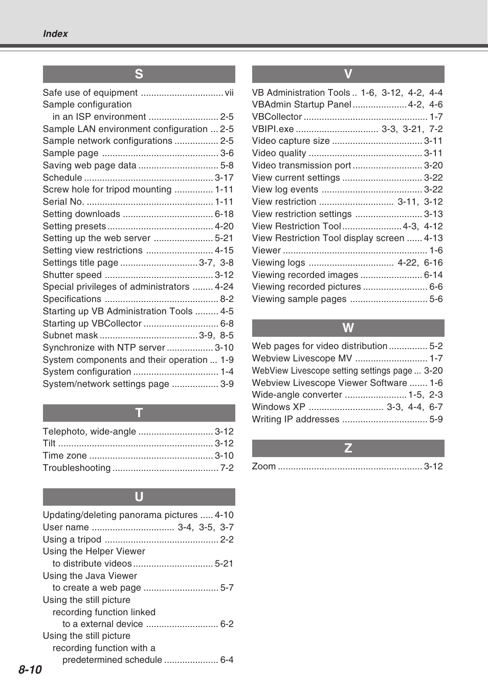 Canon VB-C10R User Manual | Page 138 / 138