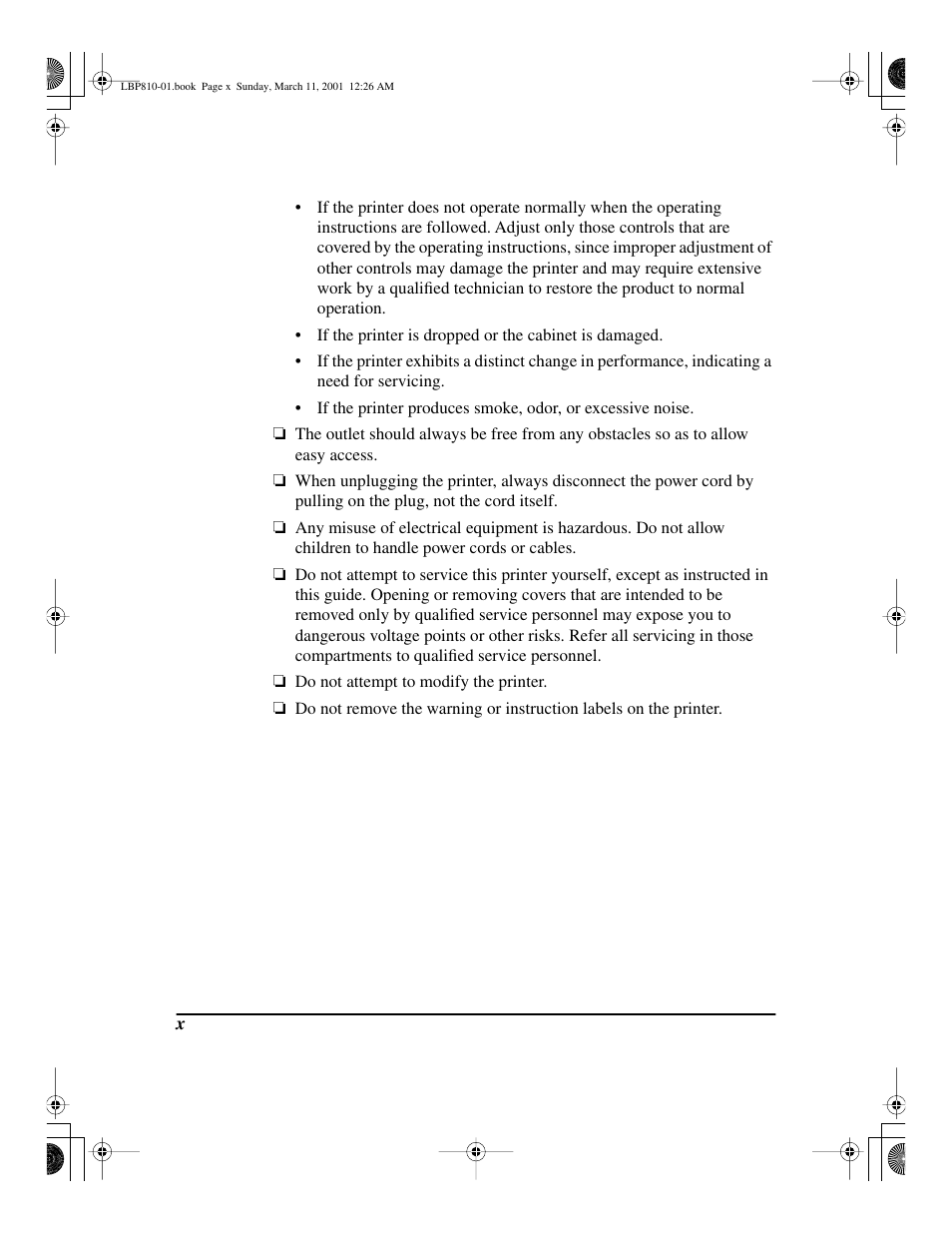 Canon LBP-810 User Manual | Page 10 / 180