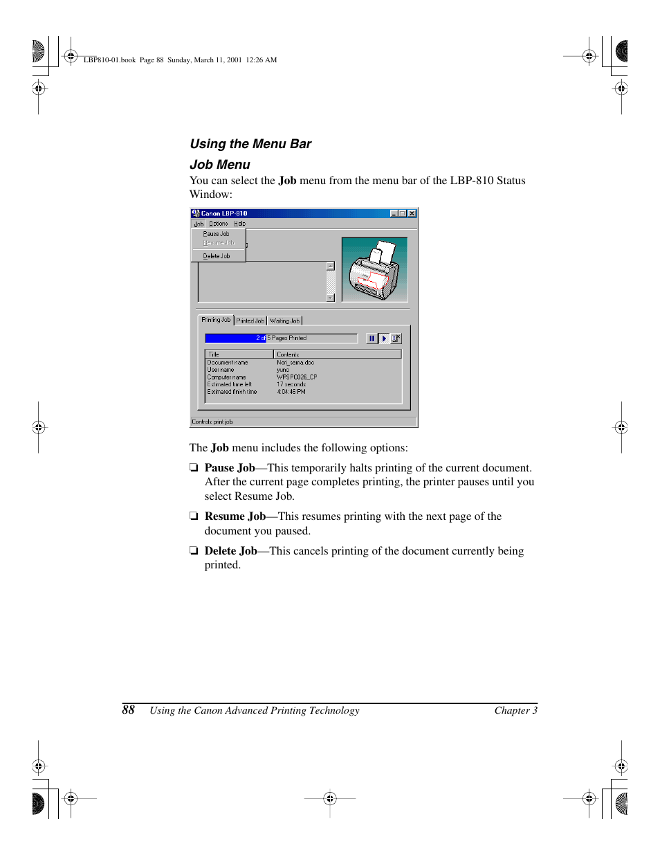 Canon LBP-810 User Manual | Page 104 / 180