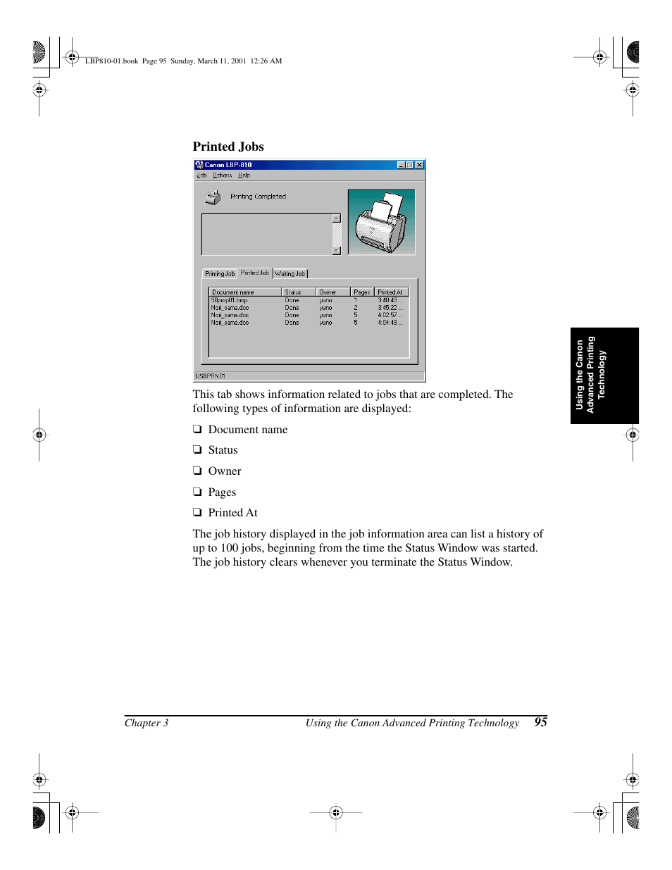 Canon LBP-810 User Manual | Page 111 / 180