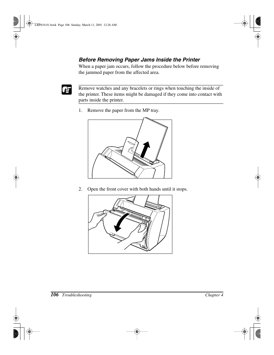 Canon LBP-810 User Manual | Page 122 / 180