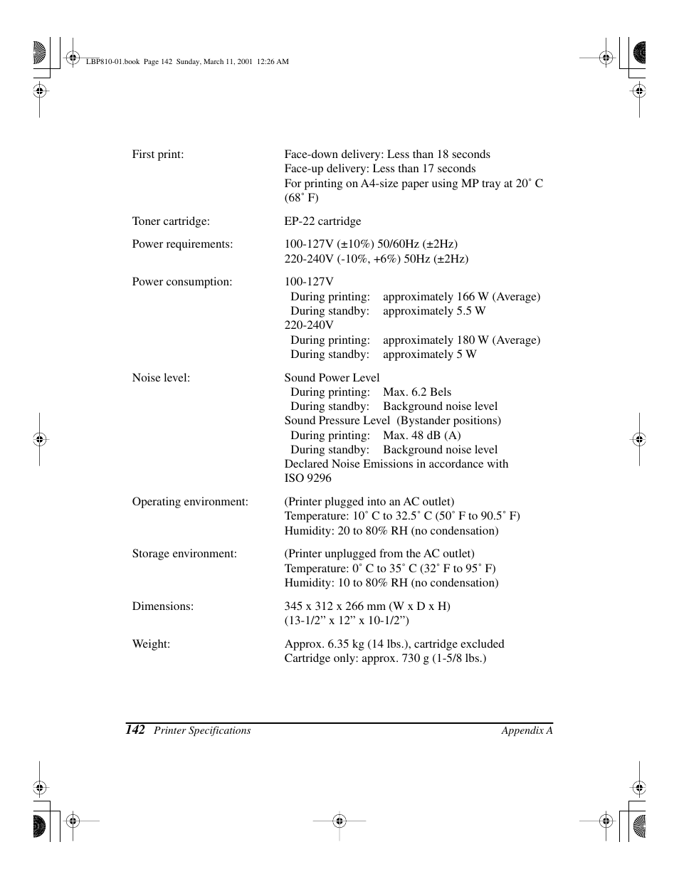 Canon LBP-810 User Manual | Page 158 / 180