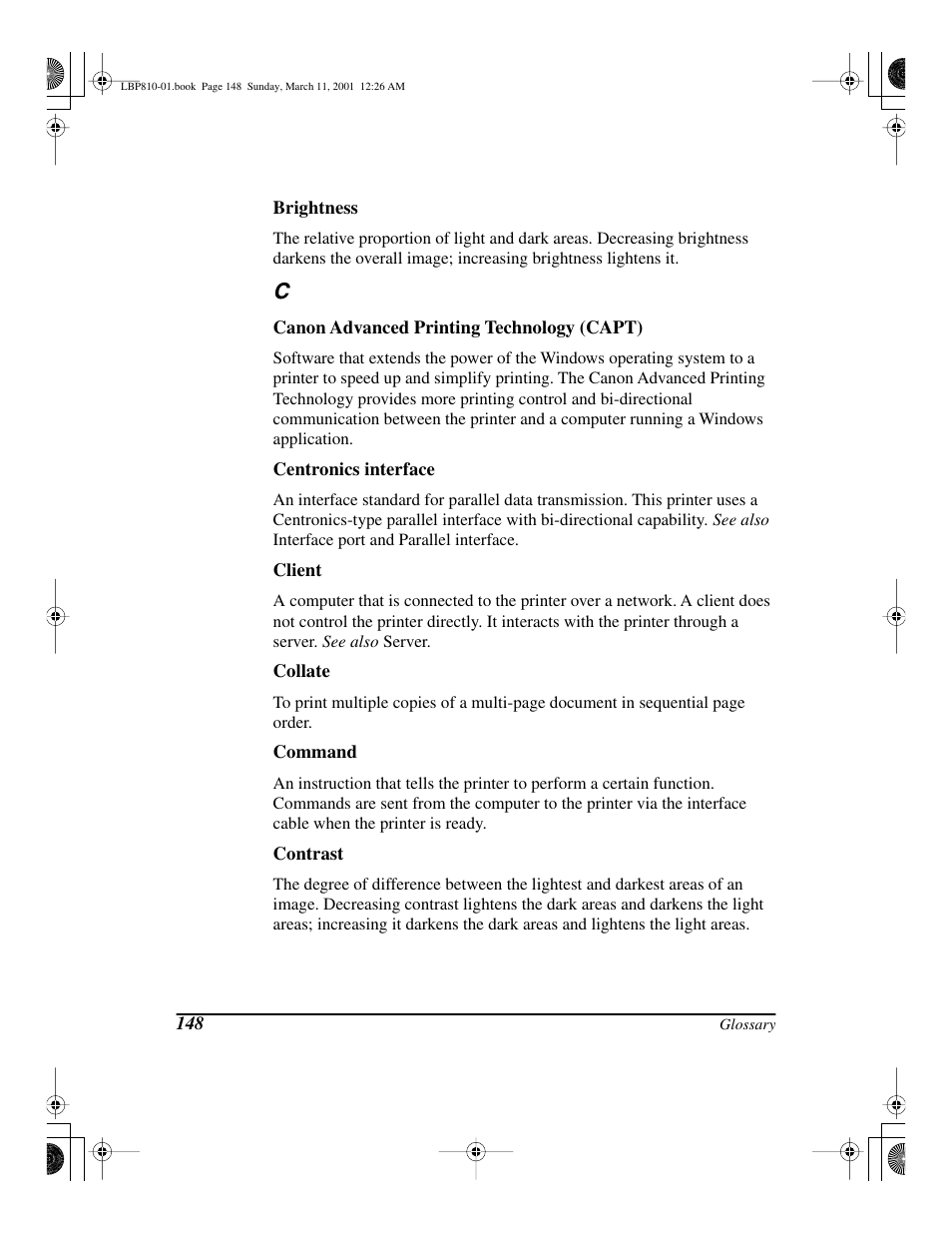 Canon LBP-810 User Manual | Page 164 / 180