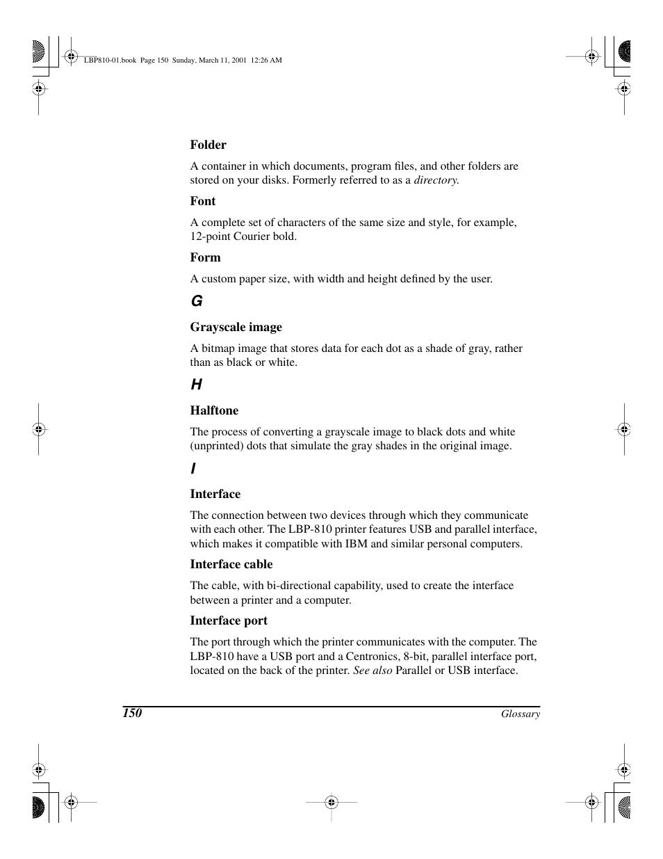 Canon LBP-810 User Manual | Page 166 / 180