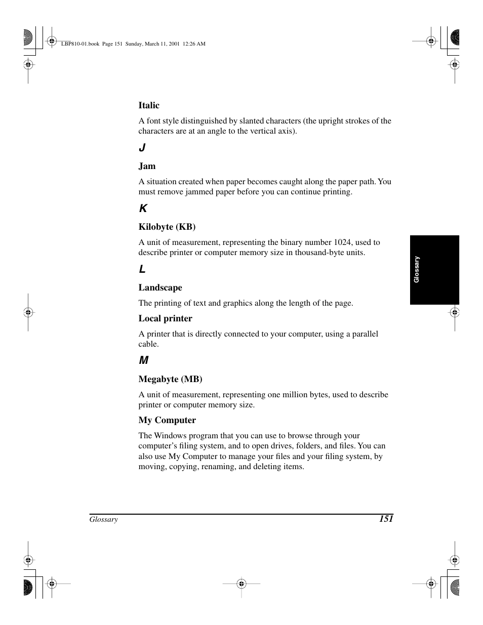 Canon LBP-810 User Manual | Page 167 / 180