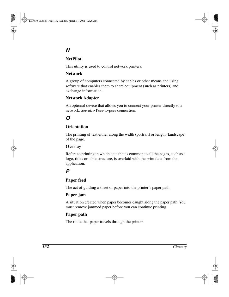 Canon LBP-810 User Manual | Page 168 / 180