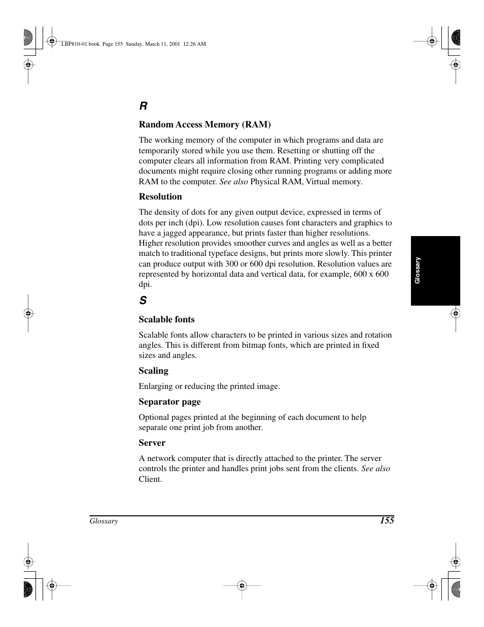 Canon LBP-810 User Manual | Page 171 / 180