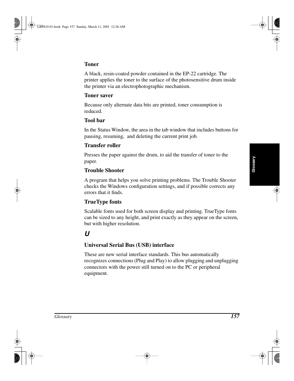 Canon LBP-810 User Manual | Page 173 / 180