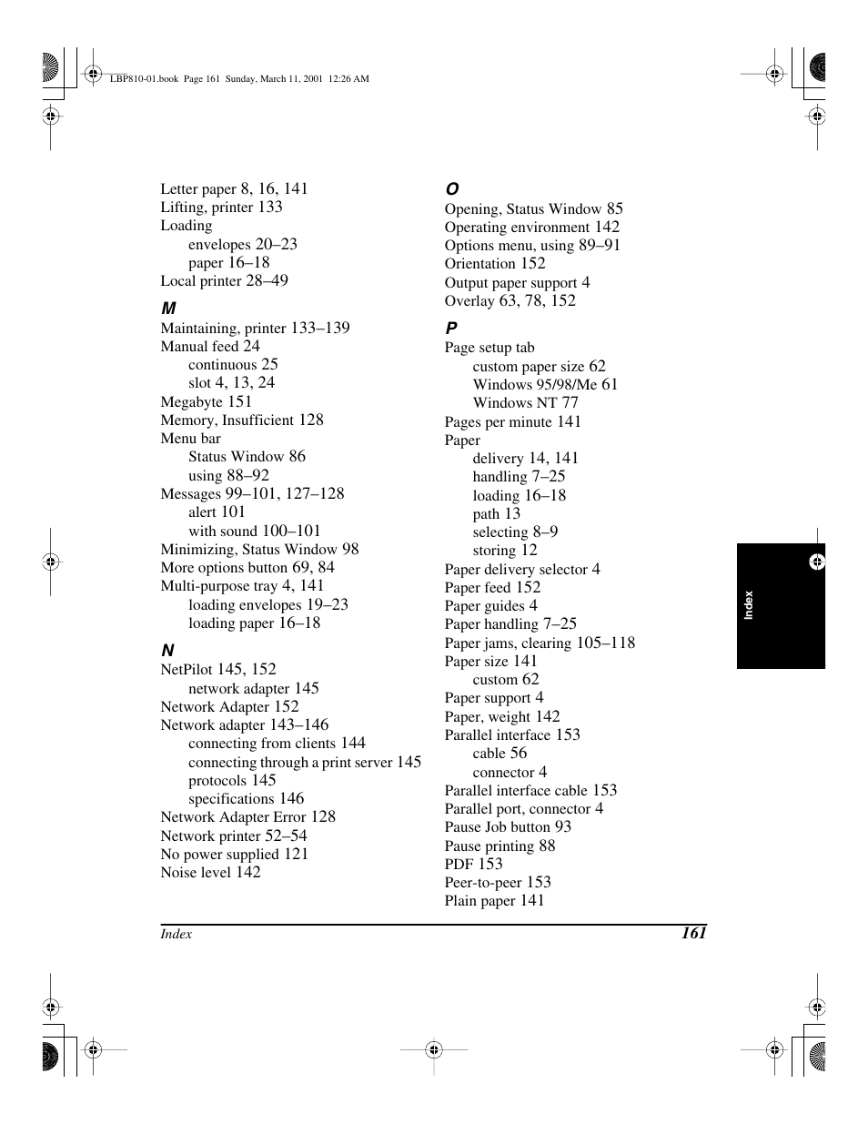 Canon LBP-810 User Manual | Page 177 / 180
