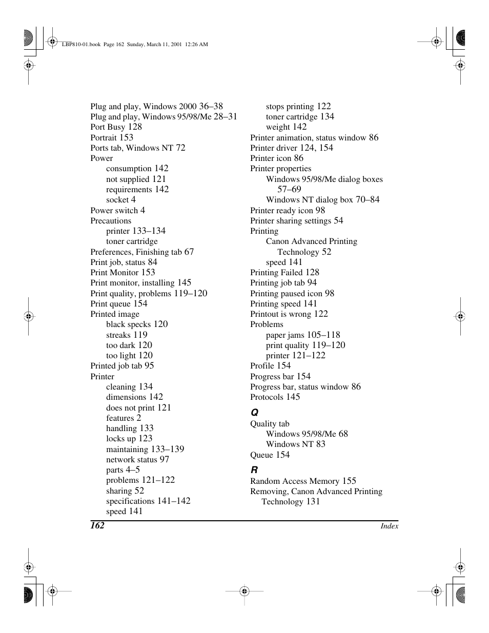 Canon LBP-810 User Manual | Page 178 / 180