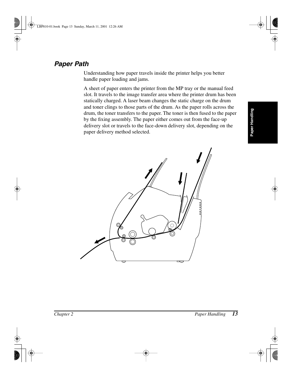 Paper path | Canon LBP-810 User Manual | Page 29 / 180