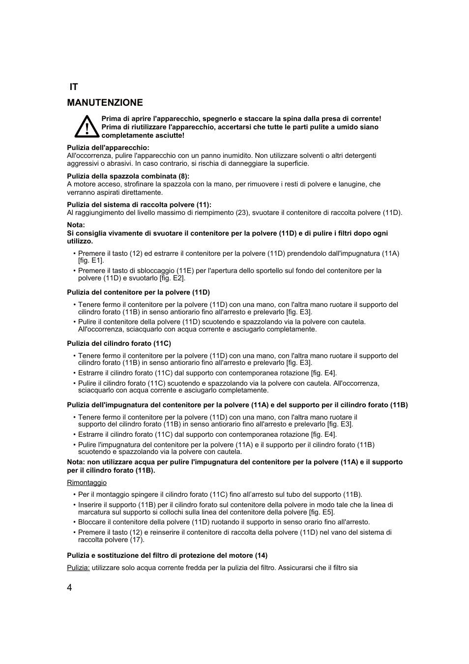 4manutenzione | Campomatic RB2200 User Manual | Page 5 / 26