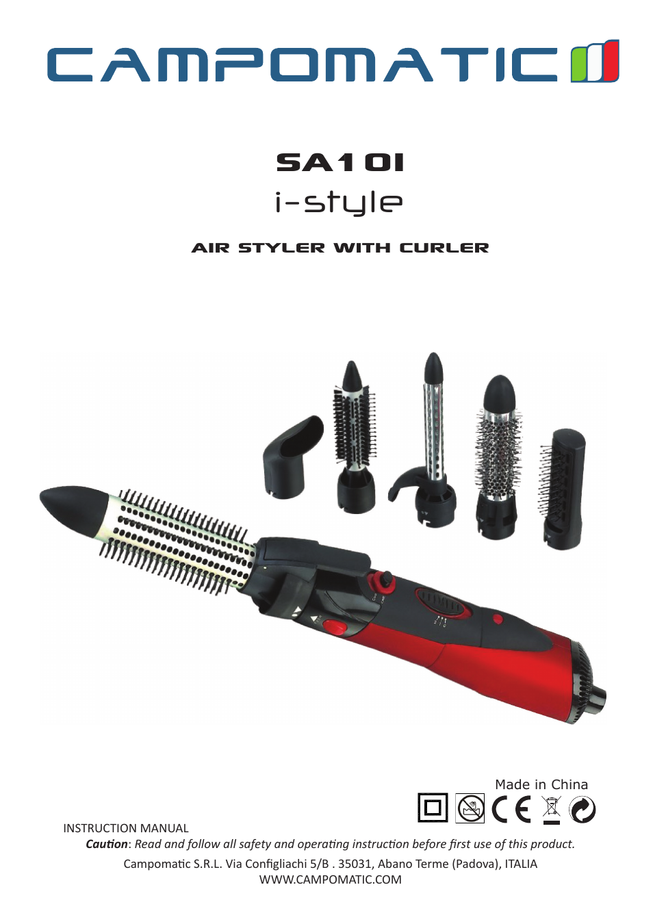 Campomatic SA10I User Manual | 4 pages