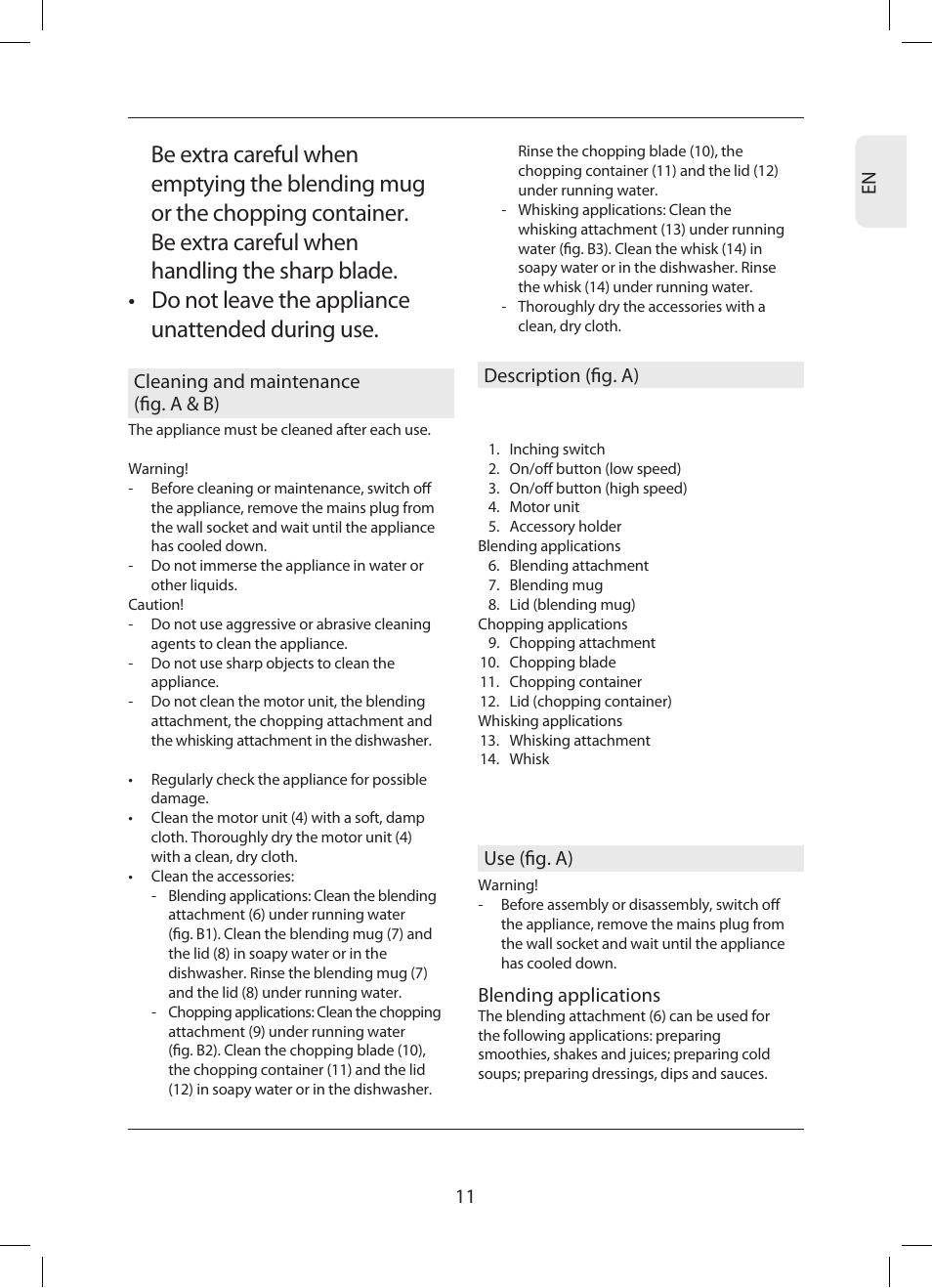 Campomatic SB850SS User Manual | Page 12 / 56