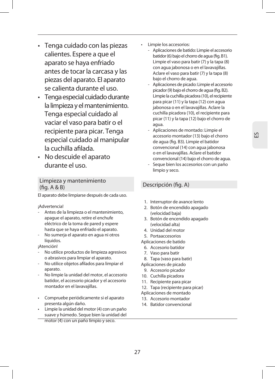 Campomatic SB850SS User Manual | Page 28 / 56