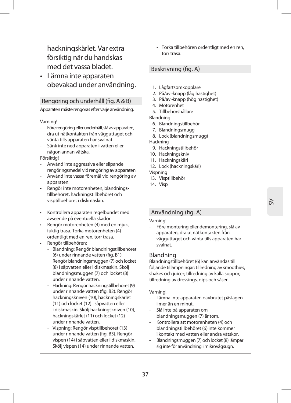 Campomatic SB850SS User Manual | Page 38 / 56