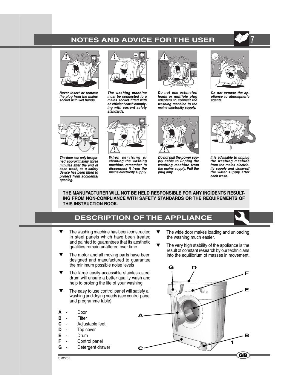 Campomatic WM747 Inox Jumbo User Manual | Page 4 / 14