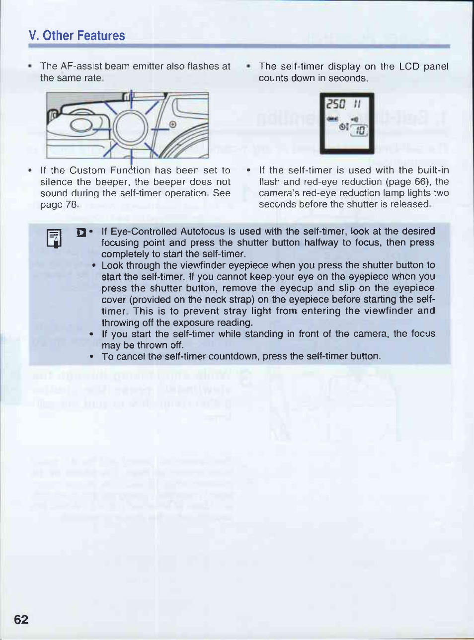 I il, V. other features | Canon EOS 50E User Manual | Page 62 / 100