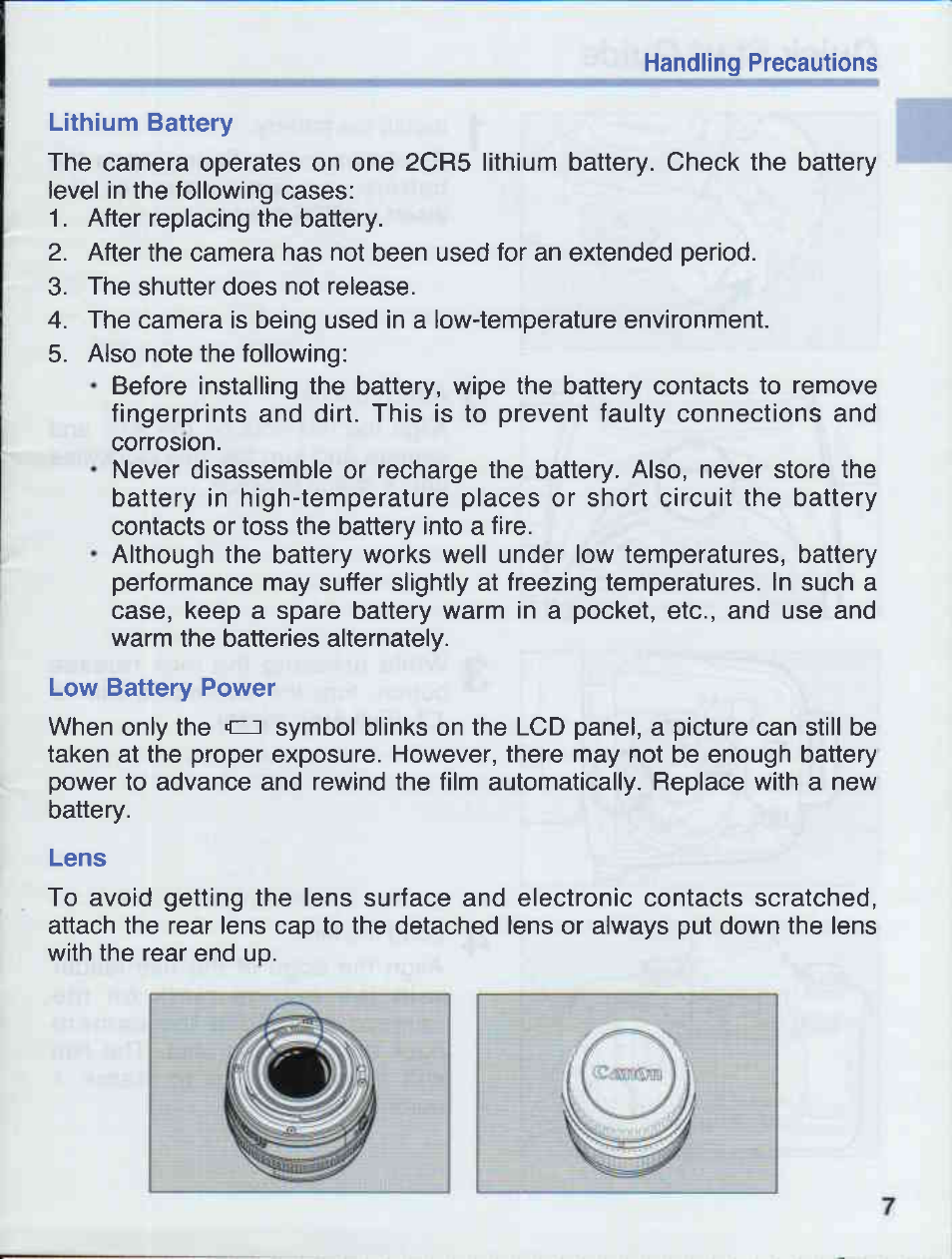 Canon EOS 50E User Manual | Page 7 / 100