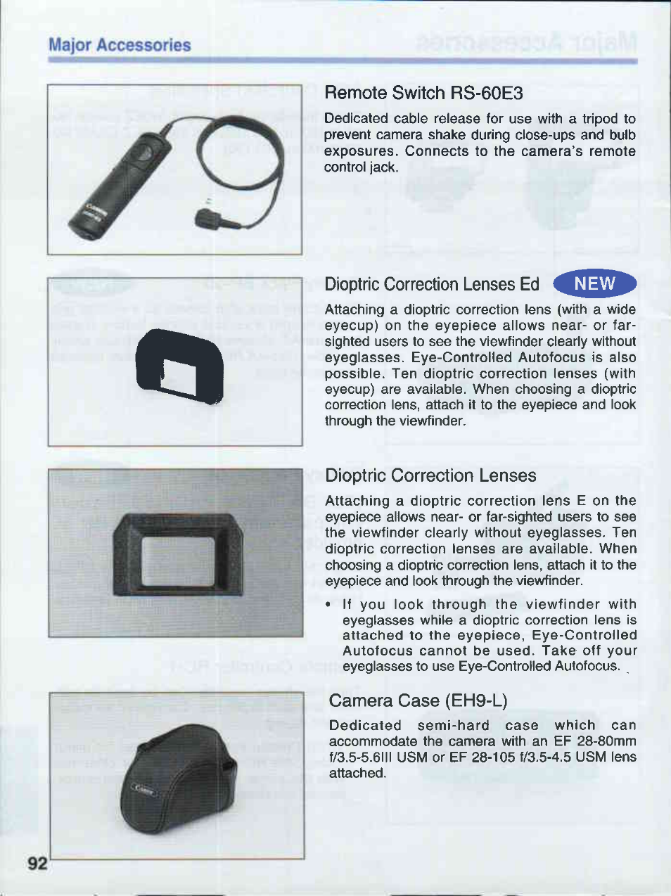 Canon EOS 50E User Manual | Page 92 / 100