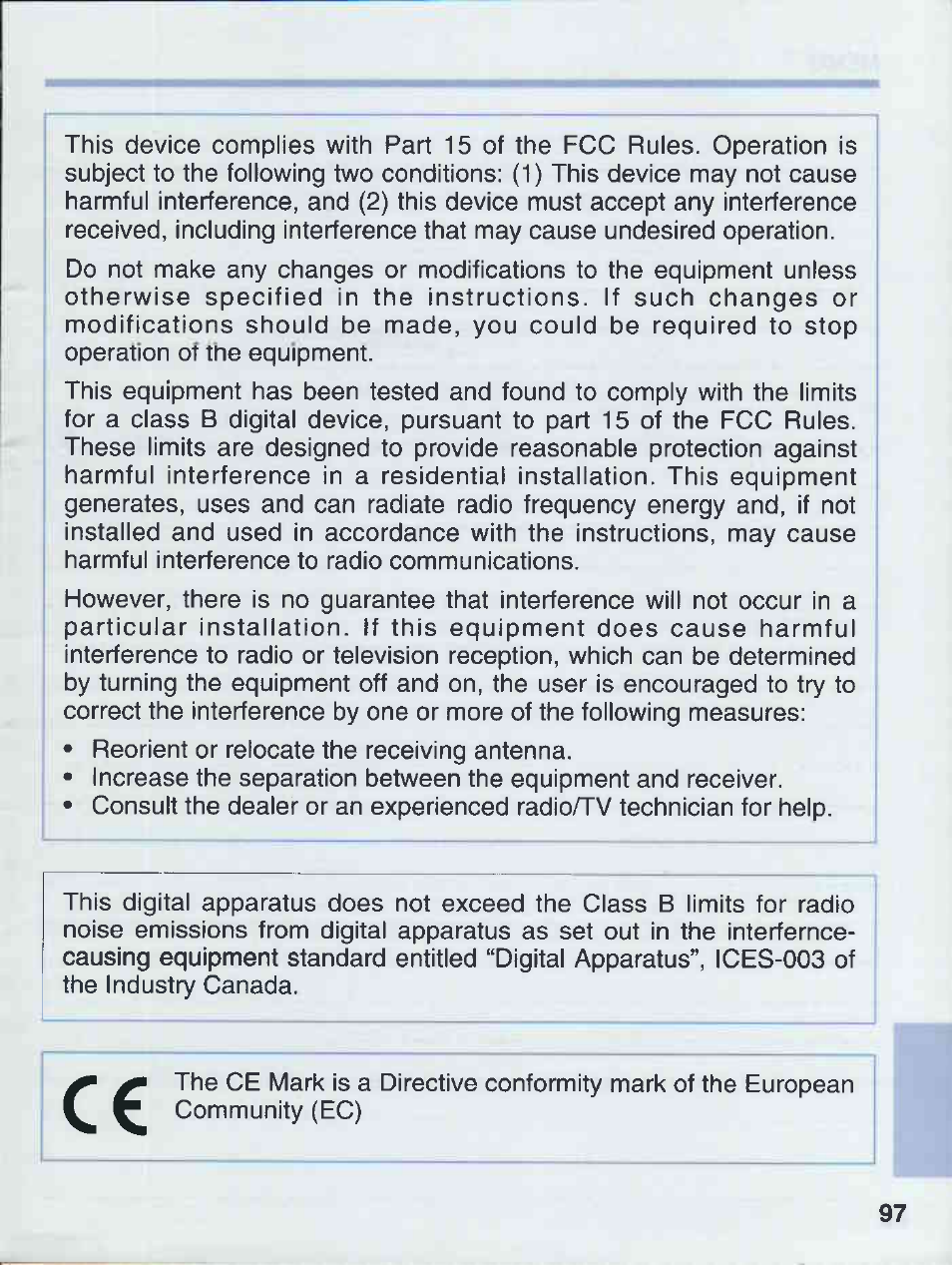Canon EOS 50E User Manual | Page 97 / 100