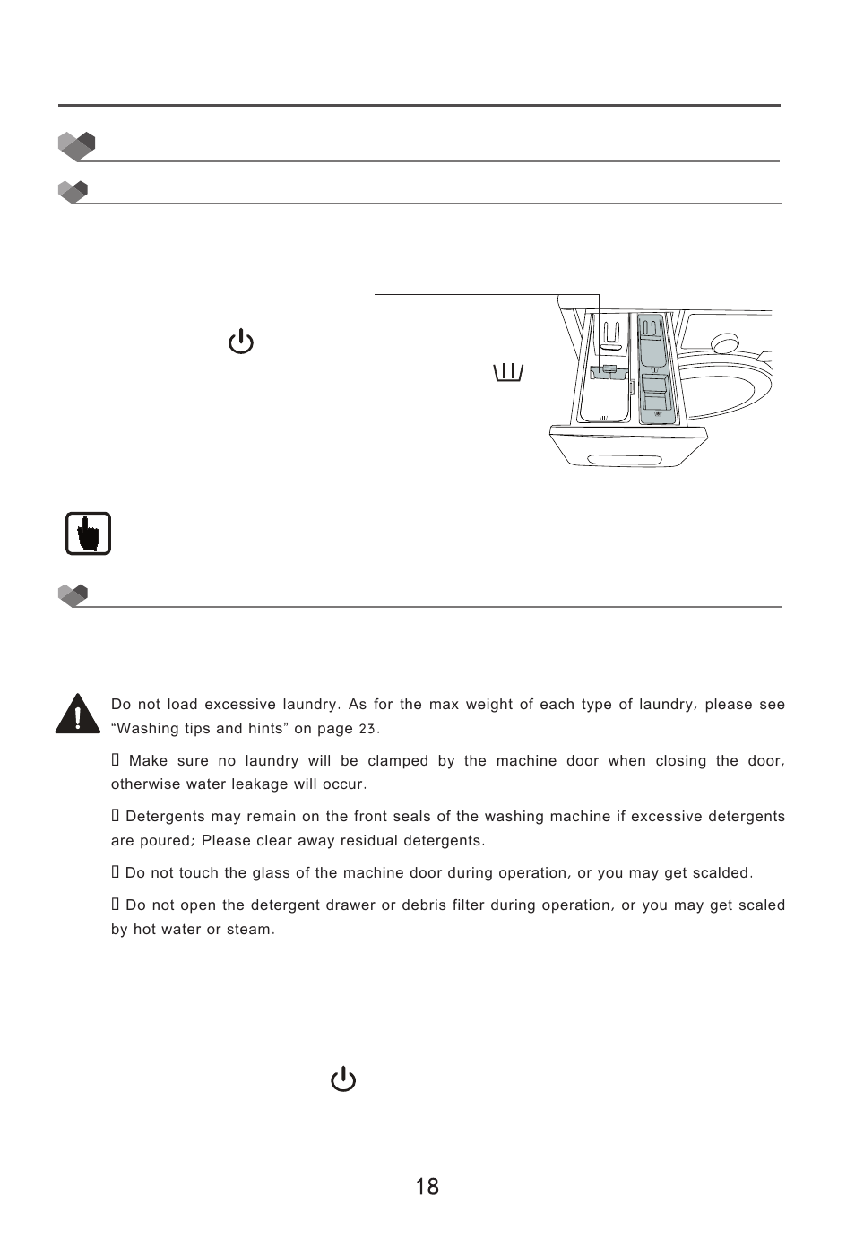 Using the washing machine, Service instructions | Campomatic WM80LS User Manual | Page 19 / 35