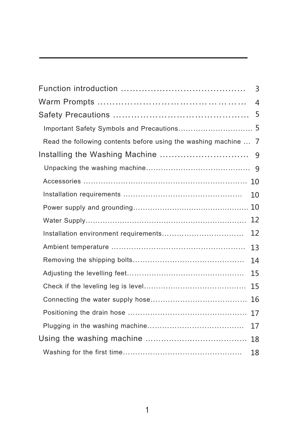 Campomatic WM80LS User Manual | Page 2 / 35