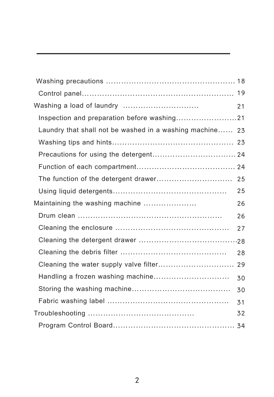 Campomatic WM80LS User Manual | Page 3 / 35