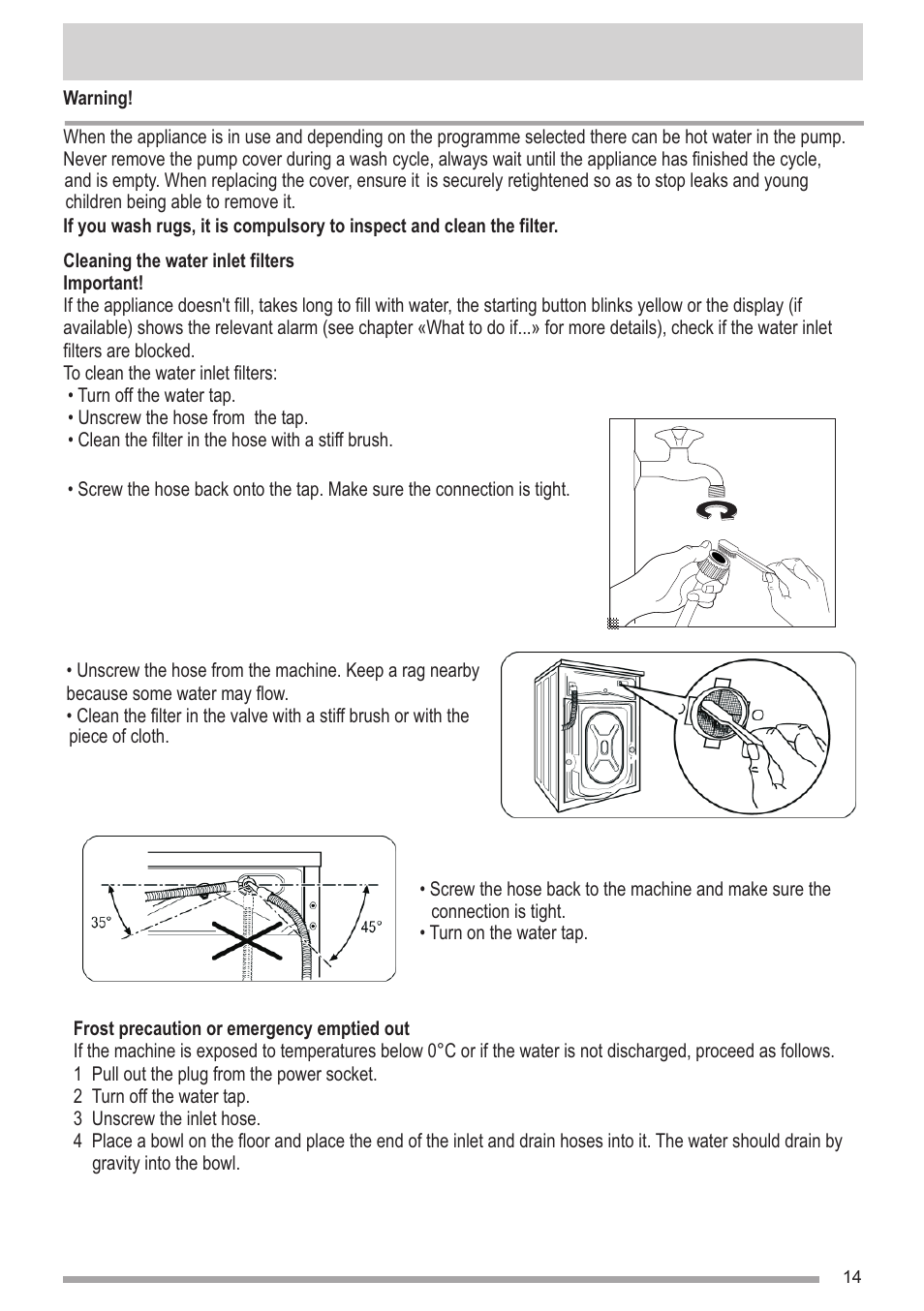 页 14 | Campomatic WM950XE User Manual | Page 14 / 21