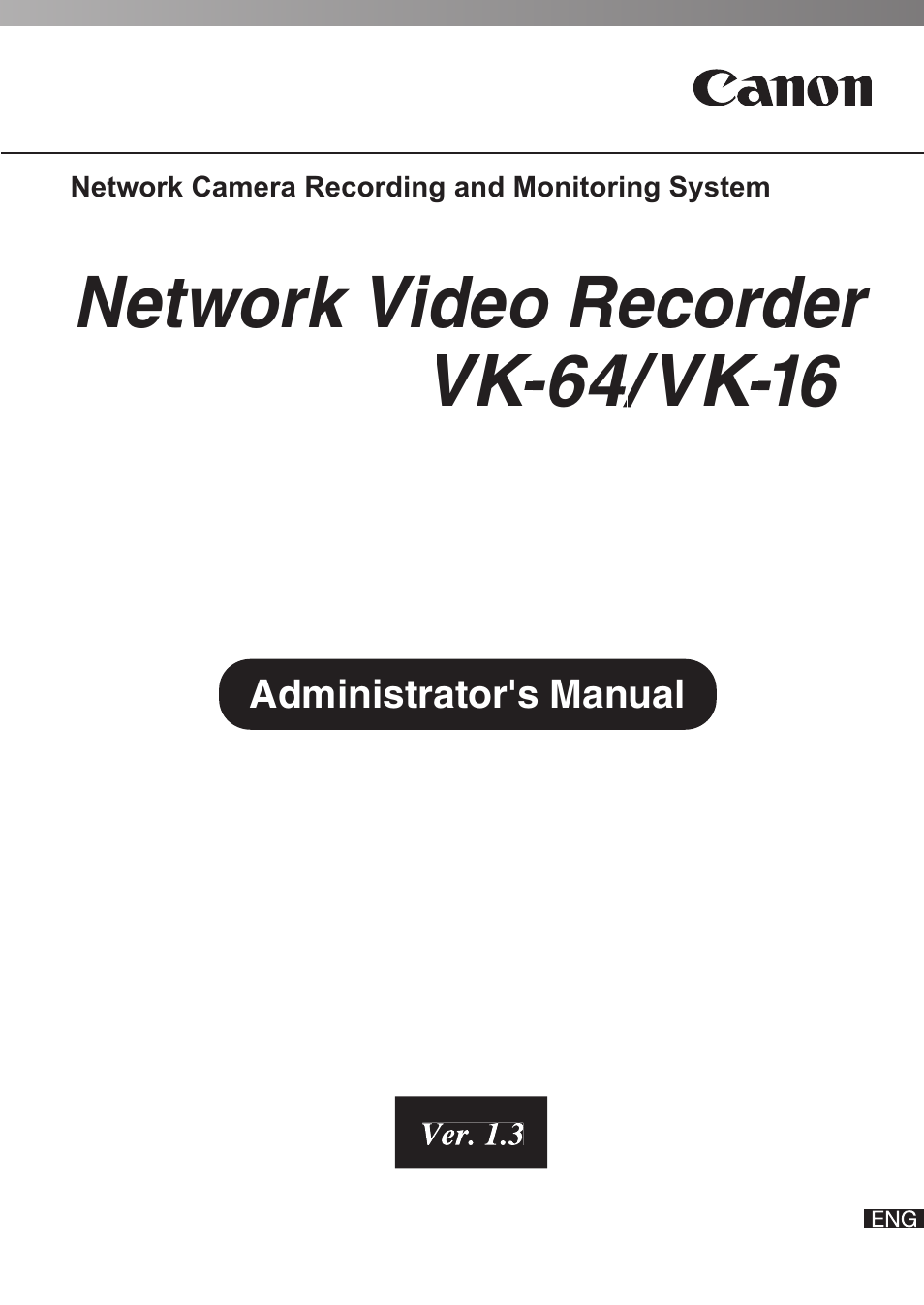 Canon VK-64 User Manual | 282 pages