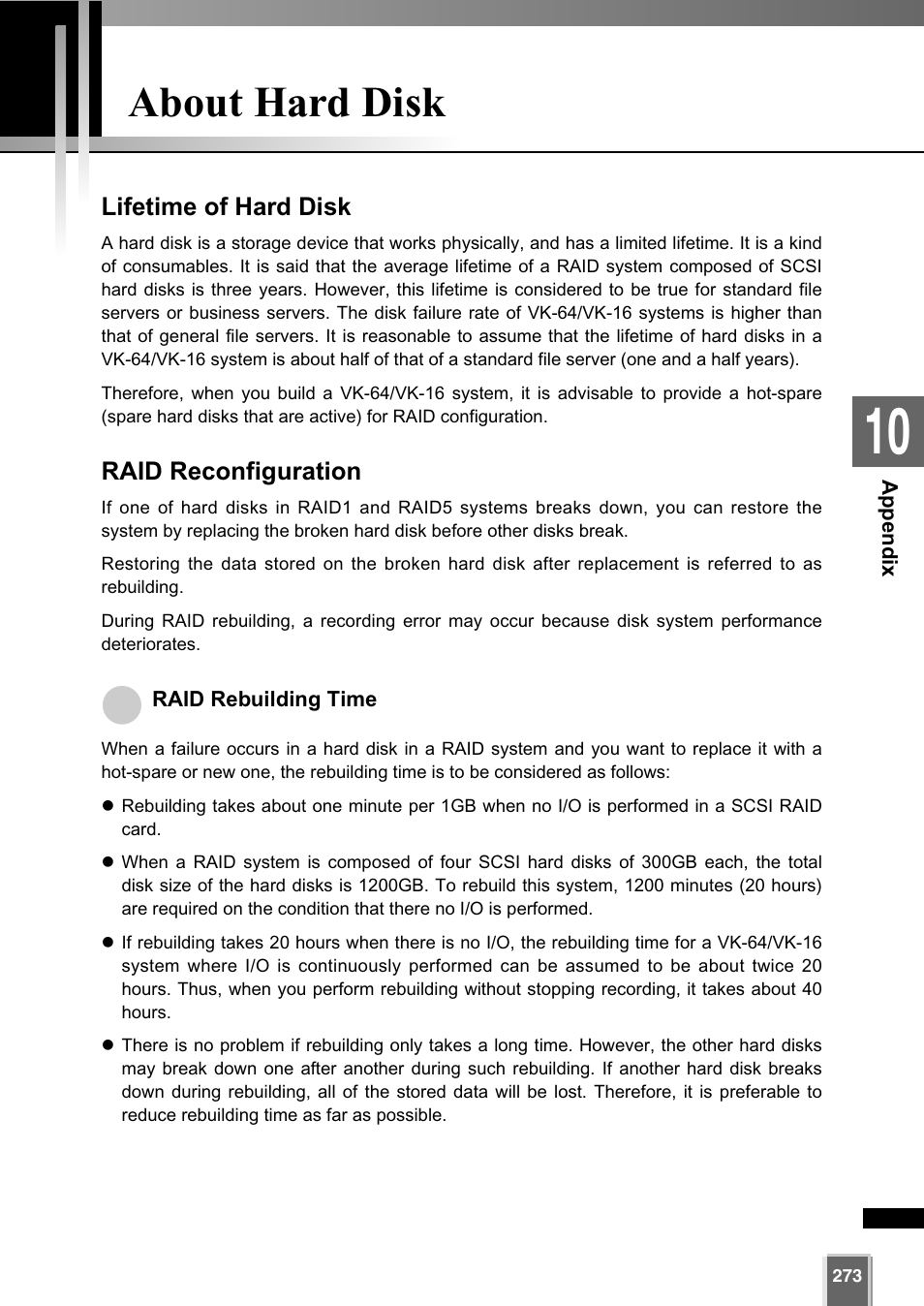 About hard disk | Canon VK-64 User Manual | Page 273 / 282