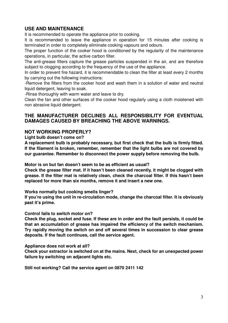 Caple FSCHW5 User Manual | Page 4 / 5