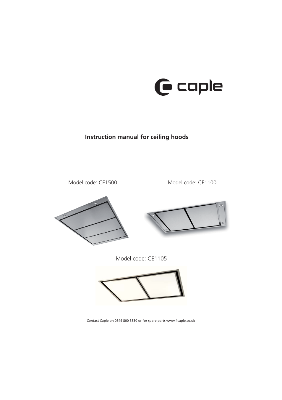 Caple CE1105 User Manual | 12 pages