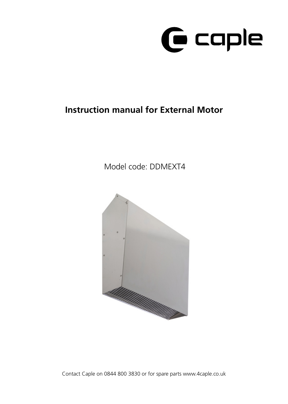 Caple DDMEXT4 User Manual | 8 pages