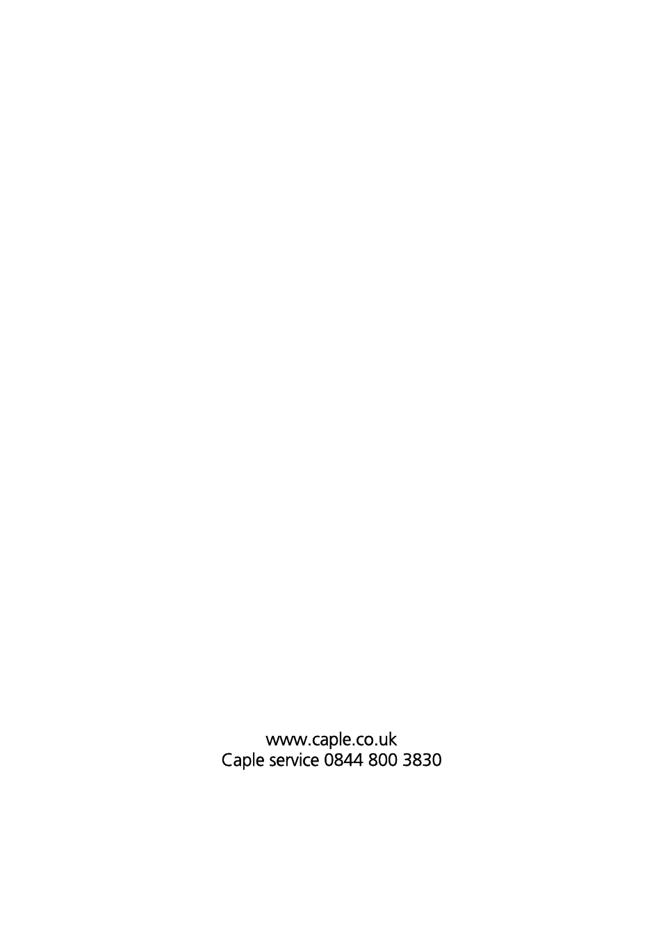 Caple CGi910 User Manual | Page 11 / 11