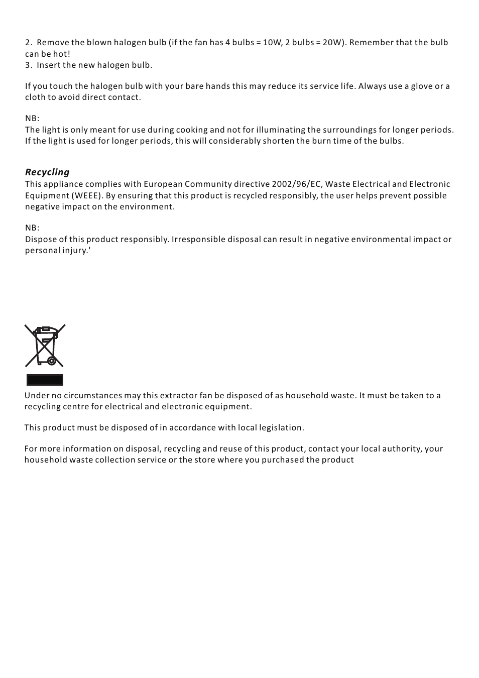 页 10 | Caple SP610BK User Manual | Page 11 / 13