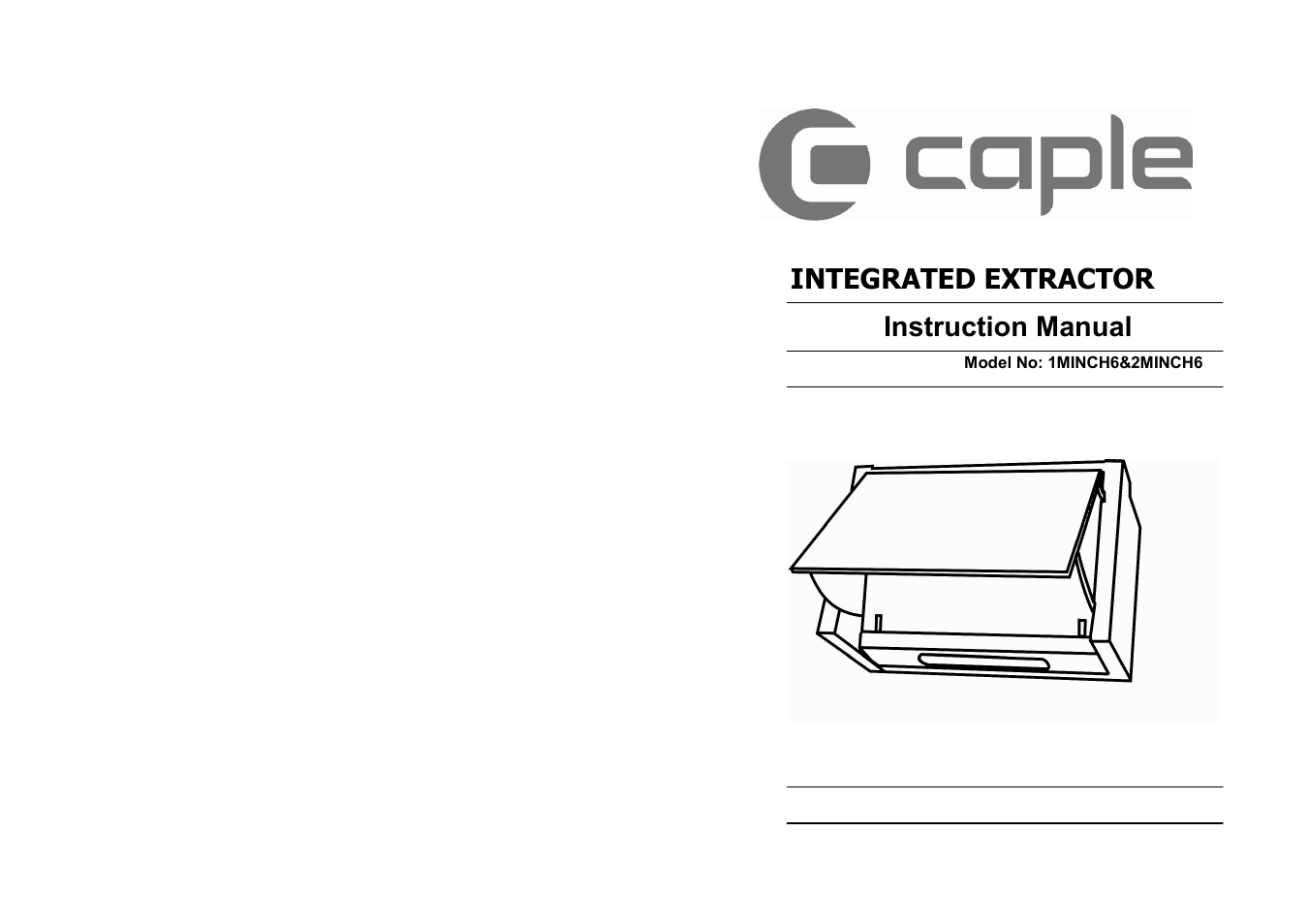 Caple 1MINCH6 User Manual | 8 pages